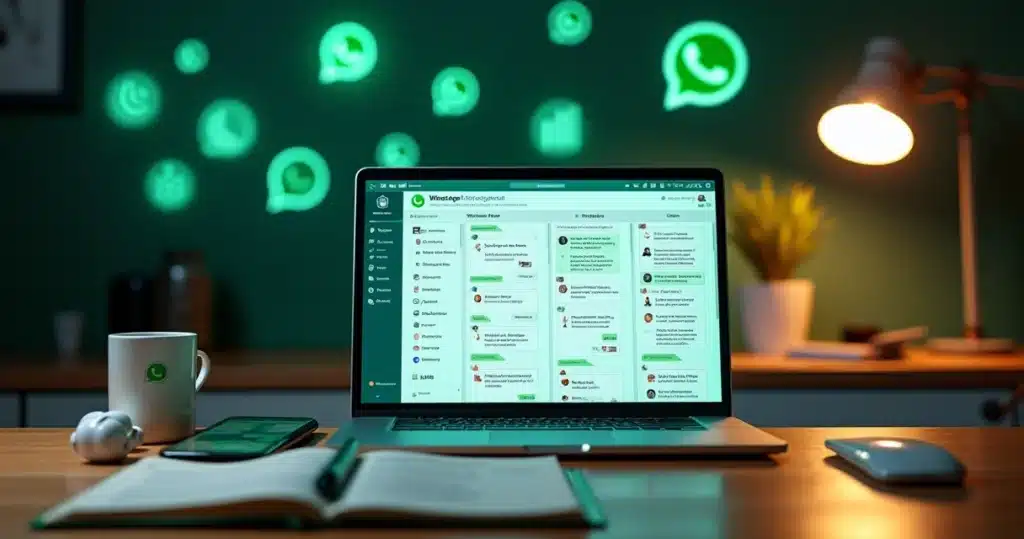 Tela de CRM no WhatsApp com funil de vendas para infoprodutos e afiliados